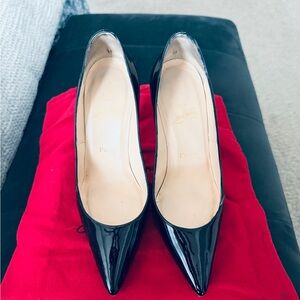 Christian Louboutin Black Patent Leather Heels